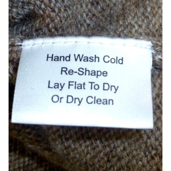 JOS. A. Bank Reserve Lambswool Blend Brown Sweater W/ Mock Neck Size Large - Picture 7 of 10